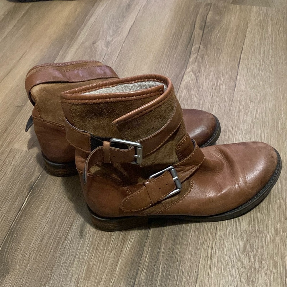 Genuine Leather Short Brown Aldo Boot size 7